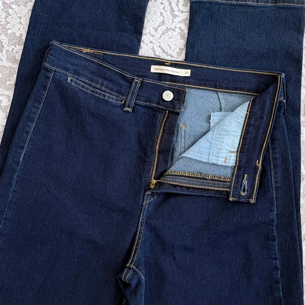 NWOT Levi’s Tailored 724 High Rise Straight - Picture 5 of 16